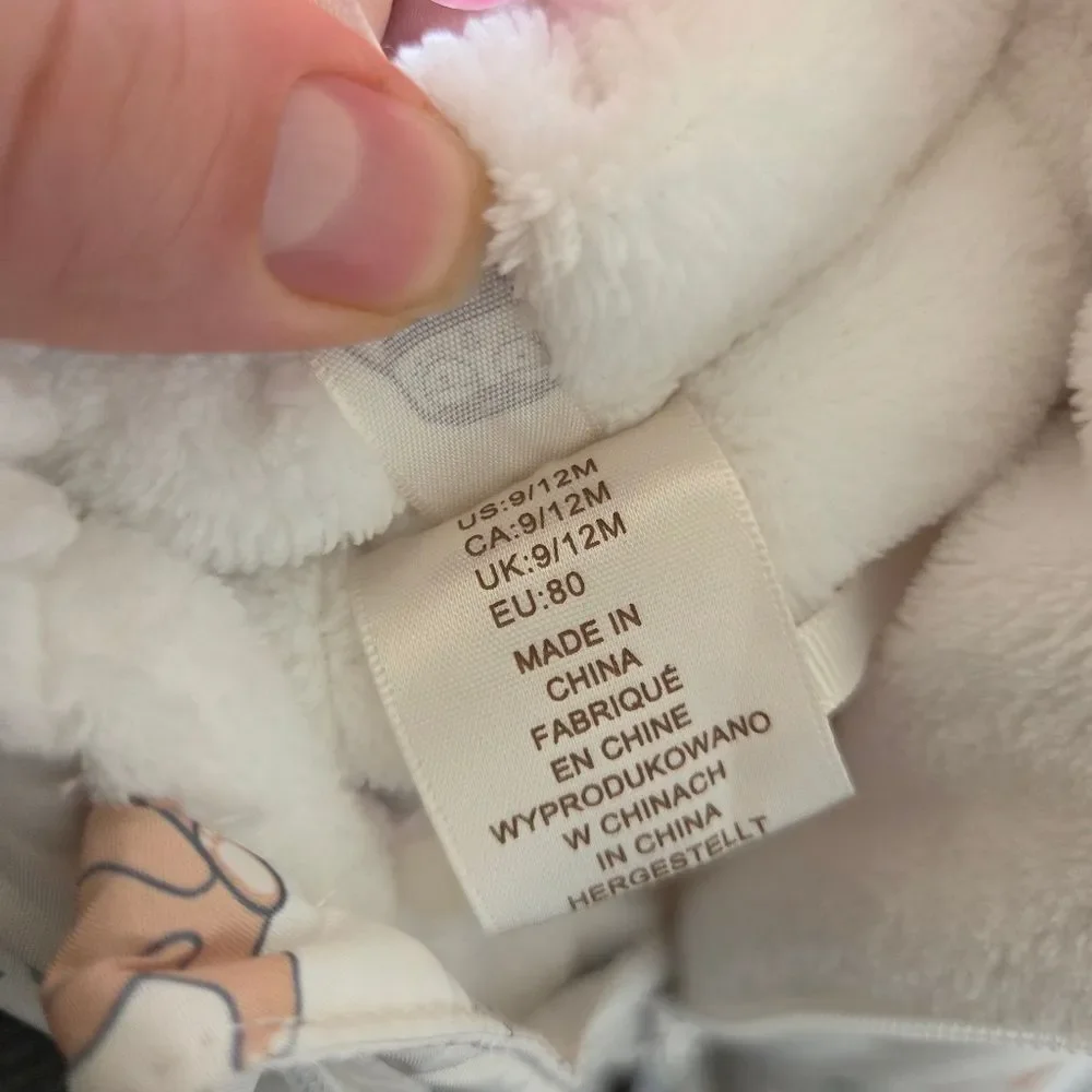 First Watch Baby Bunting Snowsuit Playsuit Warm Cozy Unisex Woodland 9-12 Months